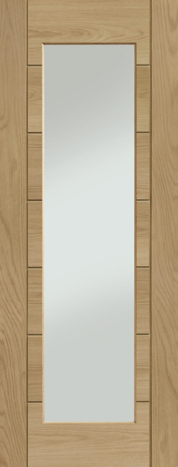 Palermo Essential 1 Light Internal Oak Door with Clear Glass - Image 8