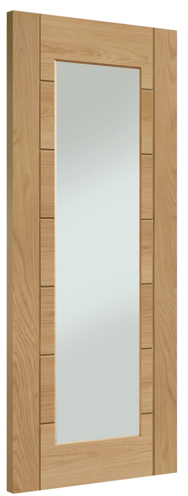 Palermo Essential 1 Light Internal Oak Door with Clear Glass - Image 2