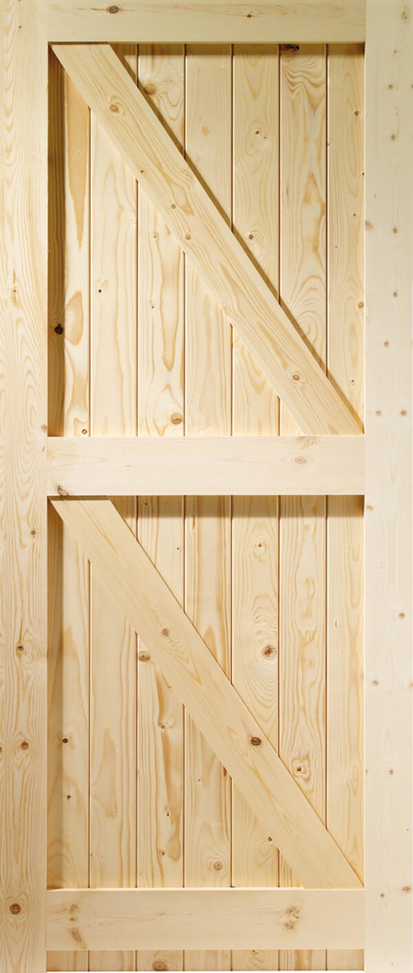 External Pine Framed Ledged & Braced Gate - Image 5