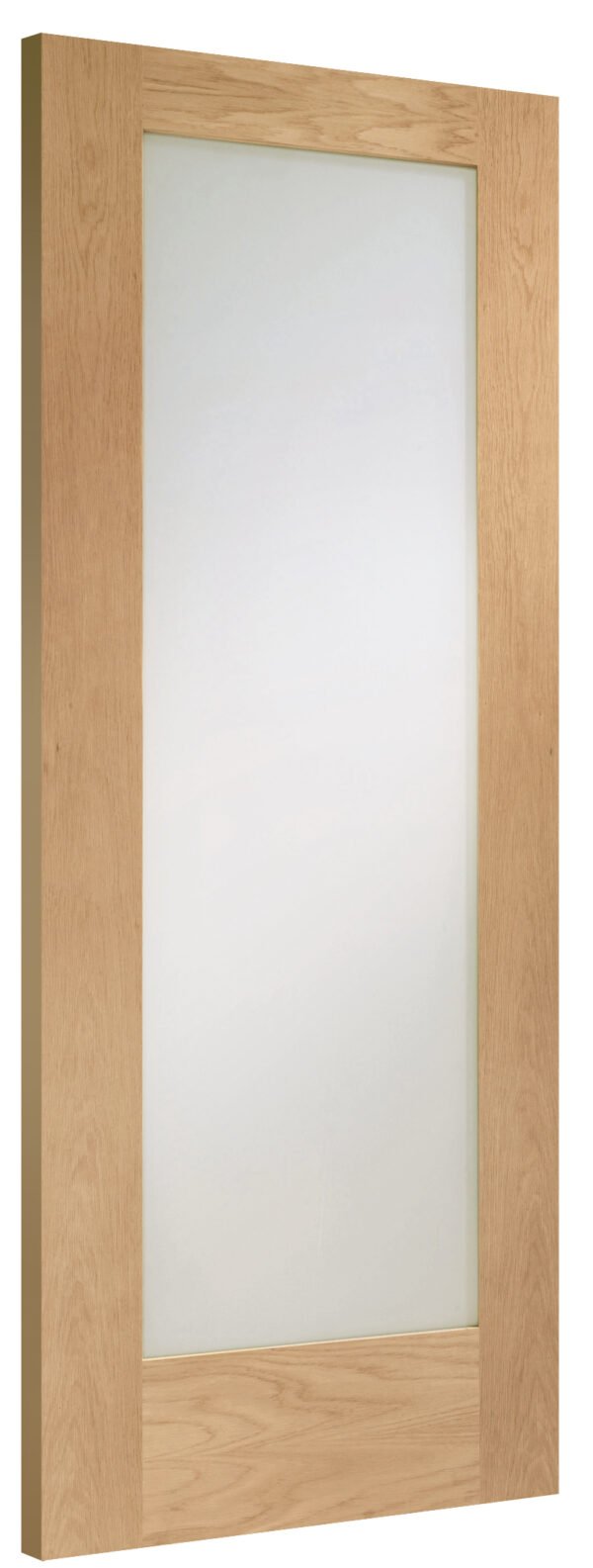 Internal Oak Pattern 10 Door with Clear Glass - Image 2