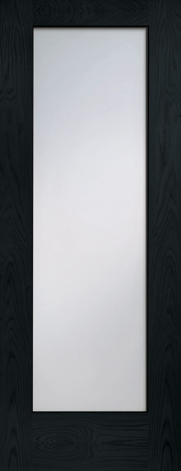 Internal Oak Pattern 10 with Clear Glass Fire Door - Image 7