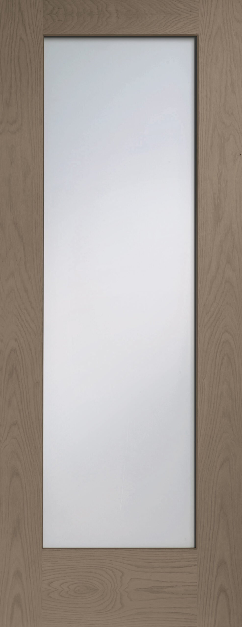 Internal Oak Pattern 10 with Clear Glass Fire Door – Cappuccino, 2032 x 813 x 44 mm