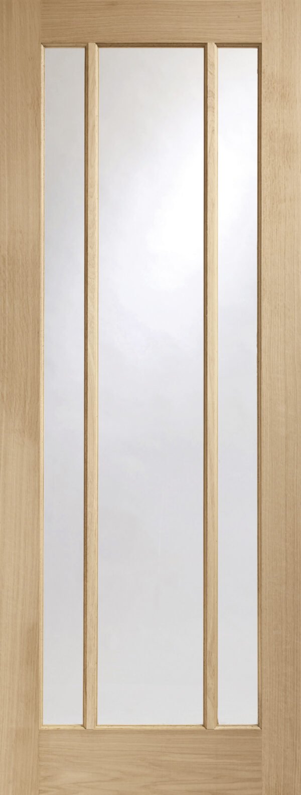 Worcester Internal Oak Fire Door with Clear Glass - Image 8