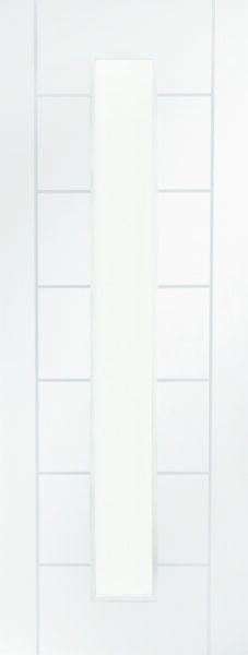 Palermo 1 Light Internal White Primed Door with Clear Glass