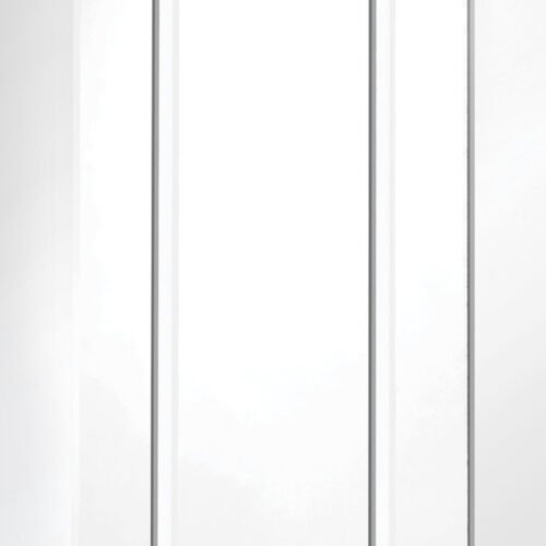 Internal White Primed Worcester Door with Clear Glass