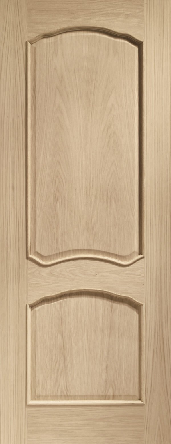 Internal Oak Louis Fire Door with Raised Mouldings - Image 4