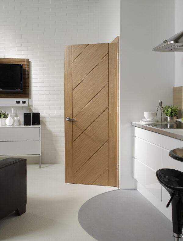 Internal Oak Monza Fire Door - Image 3