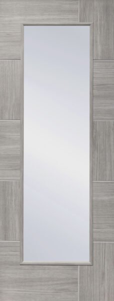 Internal Laminate White Grey Ravenna with Clear Glass