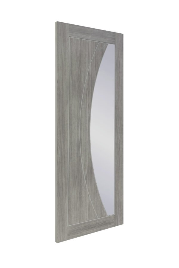 Internal Laminate White Grey Salerno with Clear Glass - Image 2