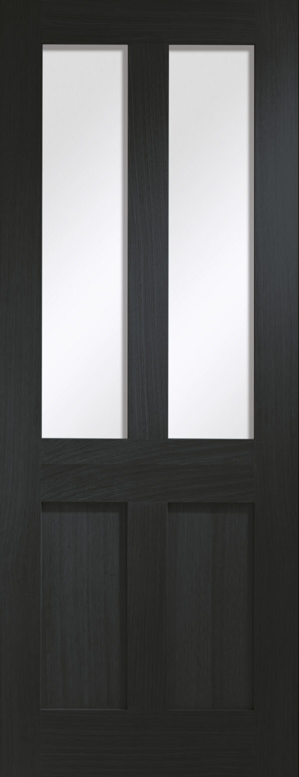 Malton Shaker Internal Oak Door with Clear Glass - Image 7