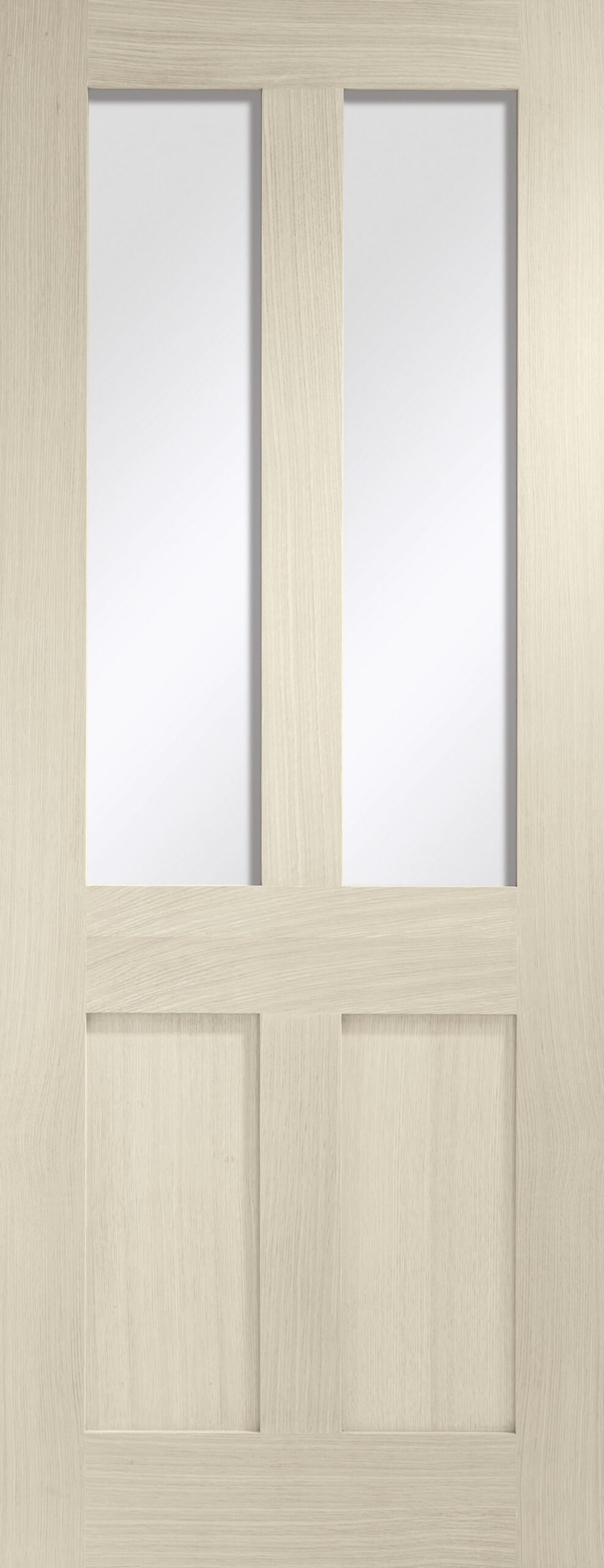 Malton Shaker Internal Oak Door with Clear Glass – Blanco, 1981 x 762 x 35 mm