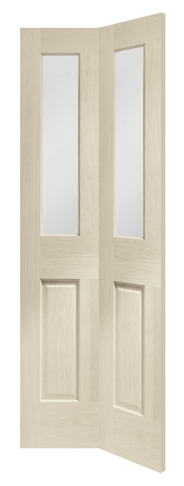 Internal Oak Malton Bi-Fold with Clear Bevelled Glass - Image 17