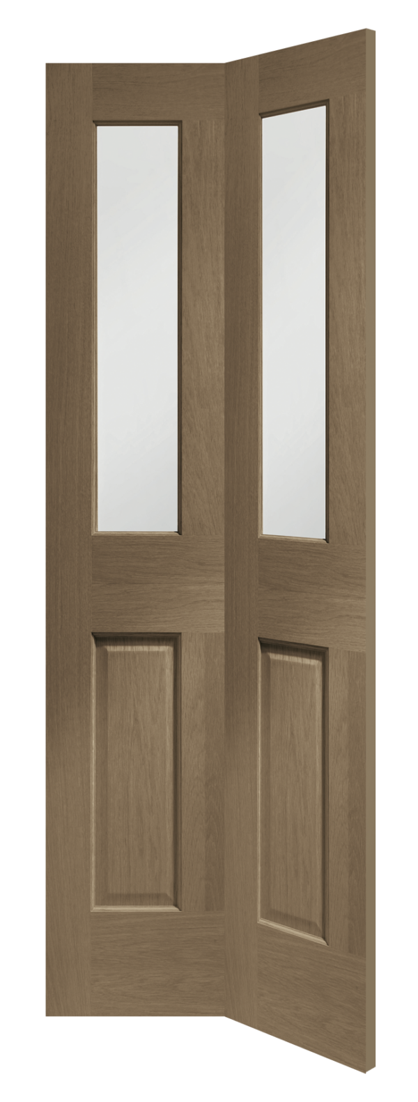 Internal Oak Malton Bi-Fold with Clear Bevelled Glass - Image 16