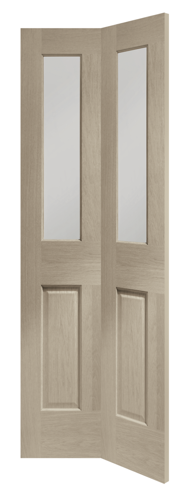 Internal Oak Malton Bi-Fold with Clear Bevelled Glass - Image 14