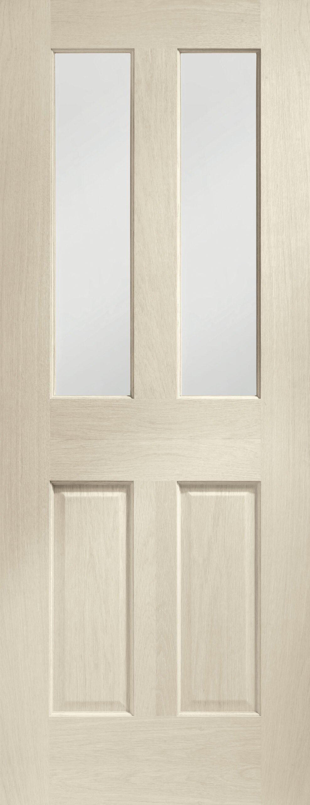 Malton Internal Oak Fire Door with Clear Glass – 1981 x 838 x 44 mm, Blanco