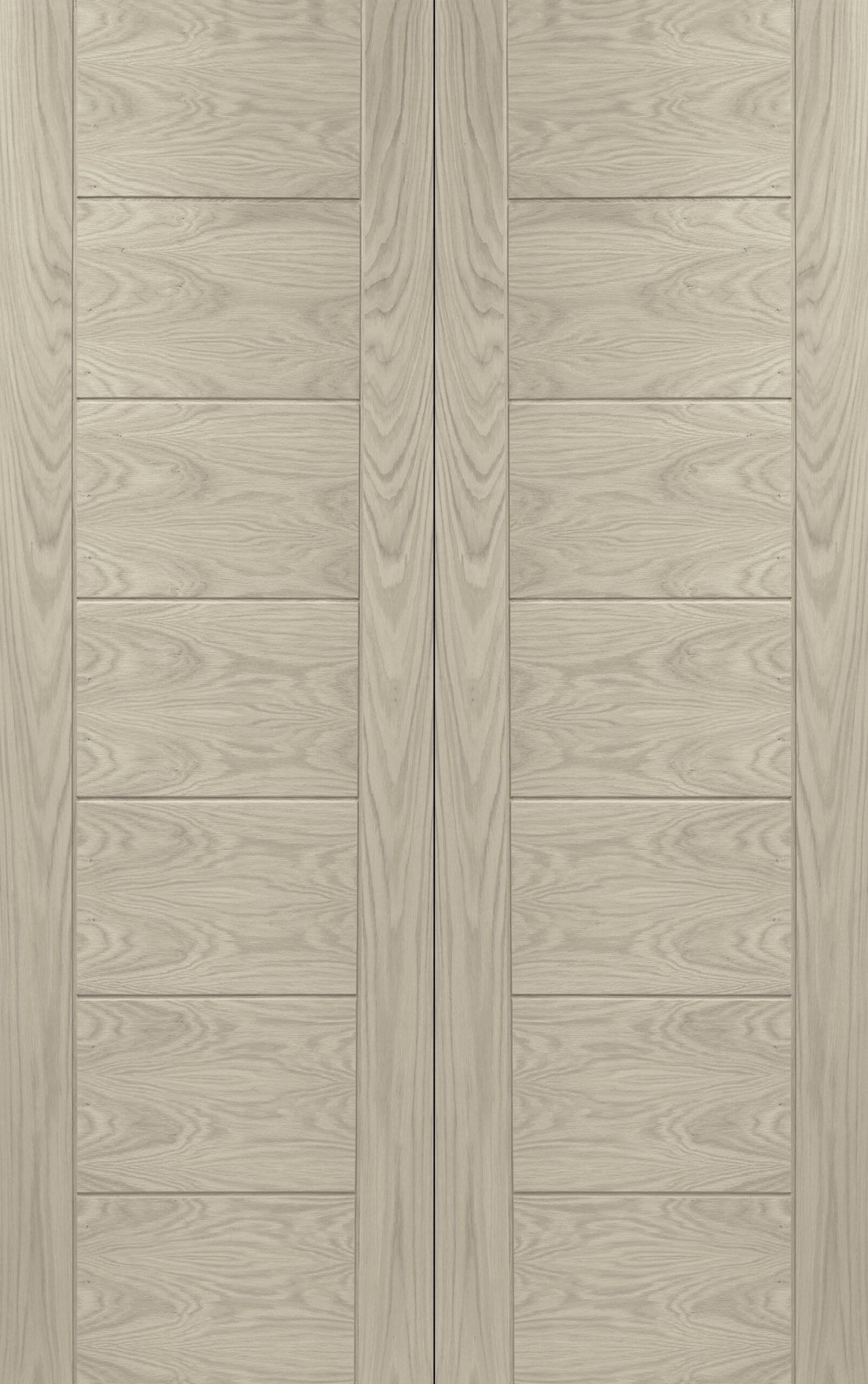 Palermo Internal Oak Rebated Door Pair – Blanco, 1981 x 1524 x 40 mm