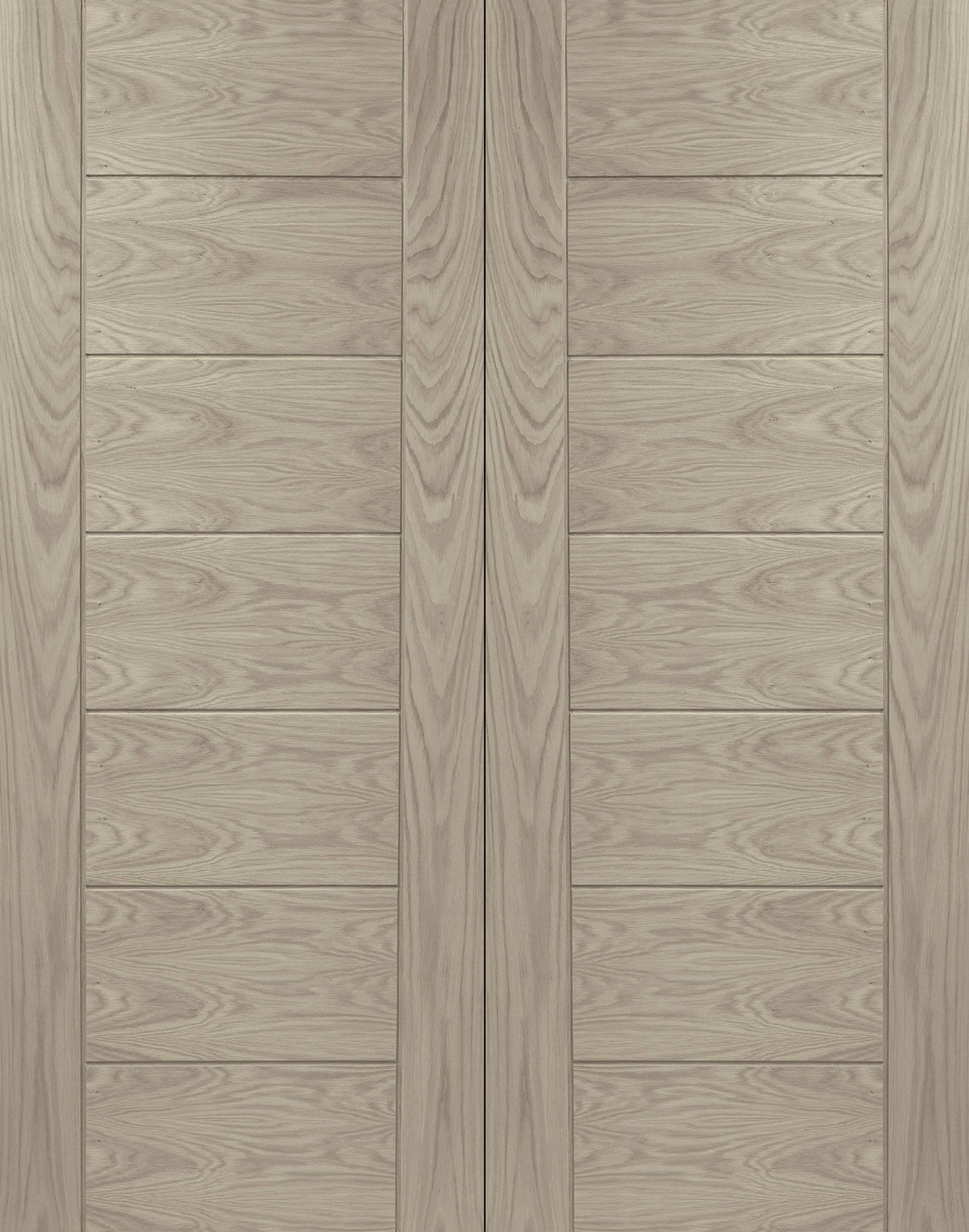 Palermo Internal Oak Rebated Door Pair – Crema, 1981 x 1524 x 40 mm