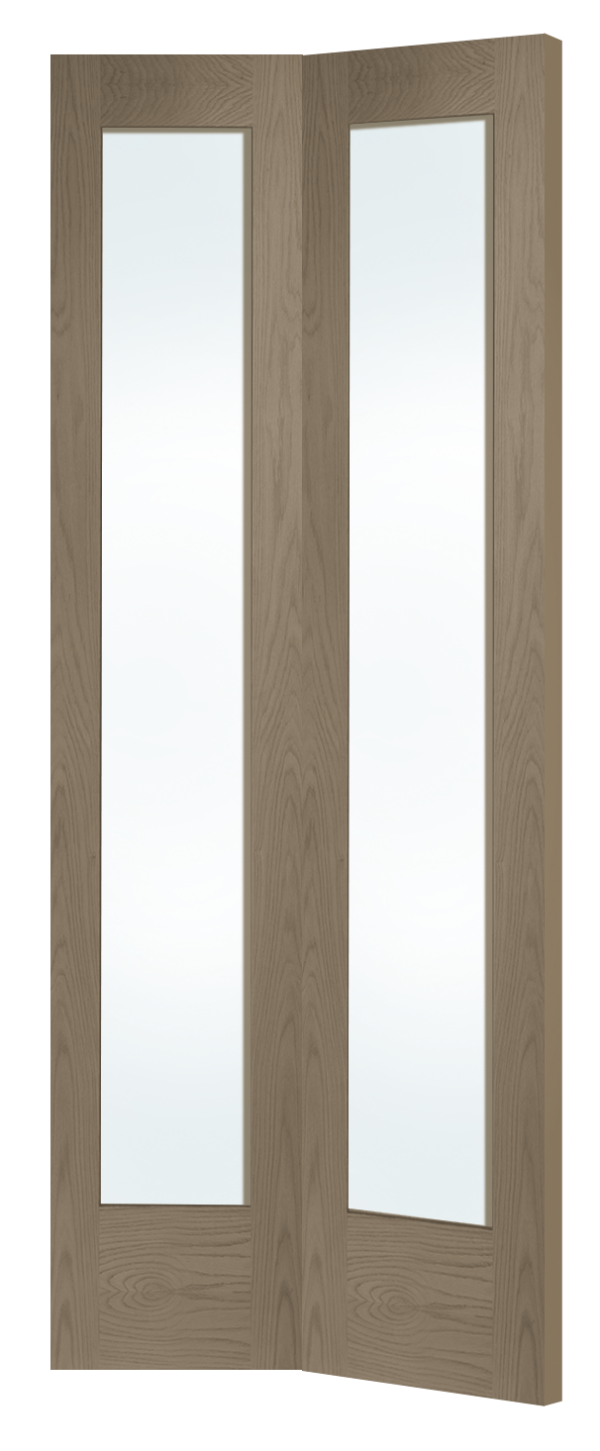 Internal Oak Pattern 10 Bi-Fold with Clear Glass - Image 6