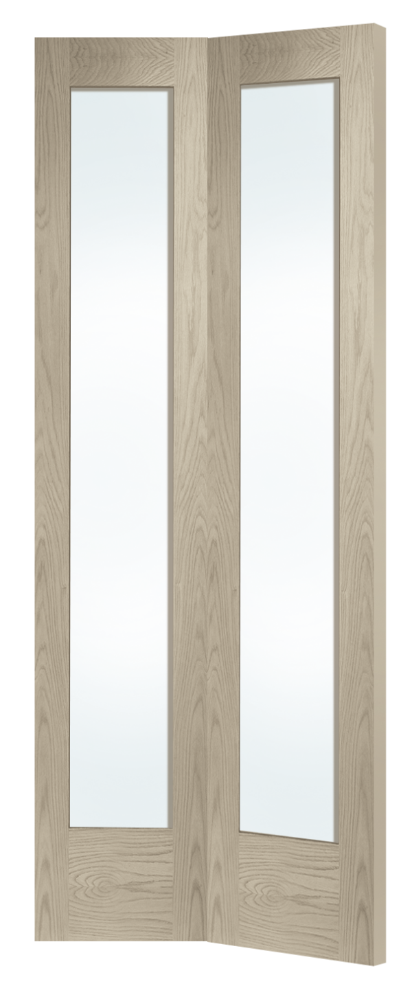 Internal Oak Pattern 10 Bi-Fold with Clear Glass - Image 8