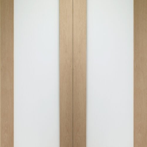 Internal Oak Pattern 10 Door Pair with Clear Glass