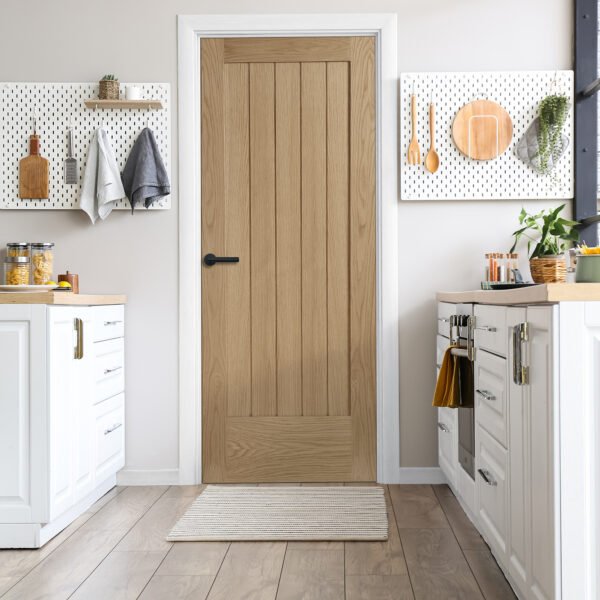 Internal Oak Fully Finished Stamford FD30 Fire Door - Image 3