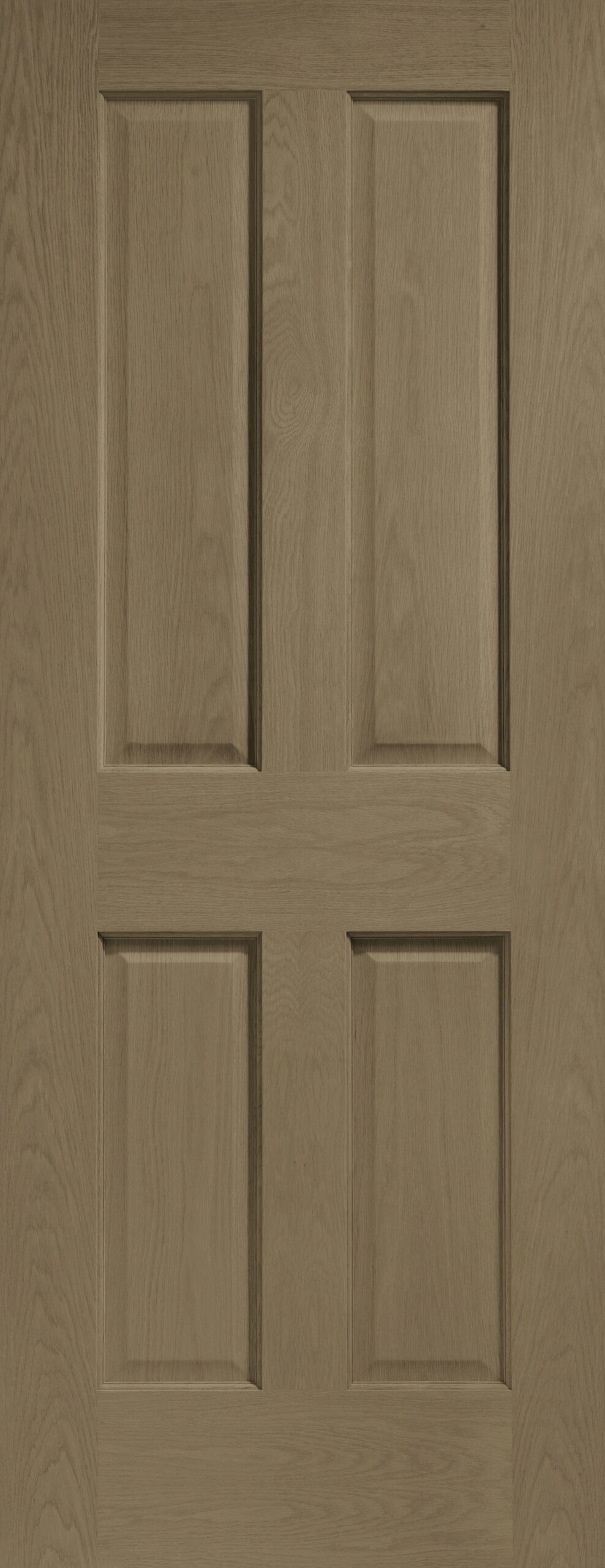 Internal Oak Victorian 4 Panel Fire Door – Cappuccino, 2040 x 926 x 44 mm