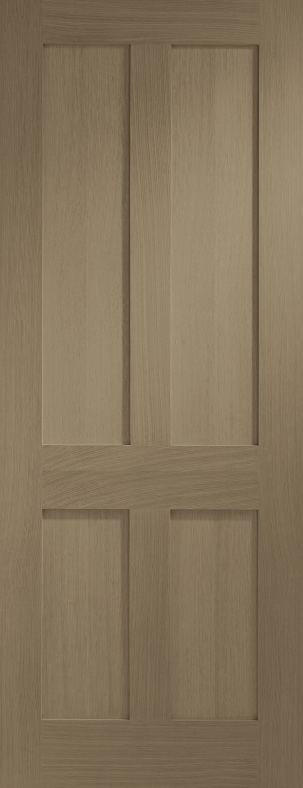 Victorian Shaker 4 Panel Internal Oak Fire Door - Image 11