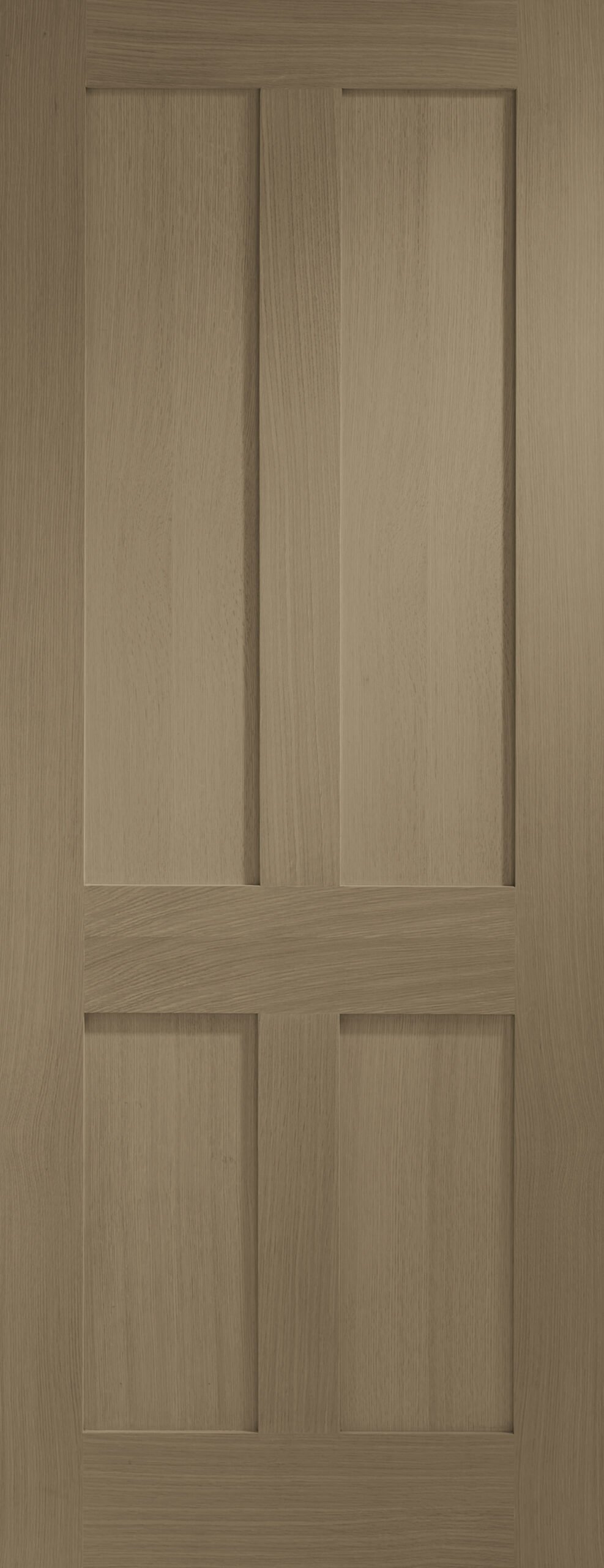 Victorian Shaker 4 Panel Internal Oak Fire Door – 1981 x 838 x 44 mm, Cappuccino