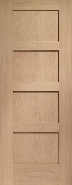 Internal Oak Shaker 4 Panel Fire Door