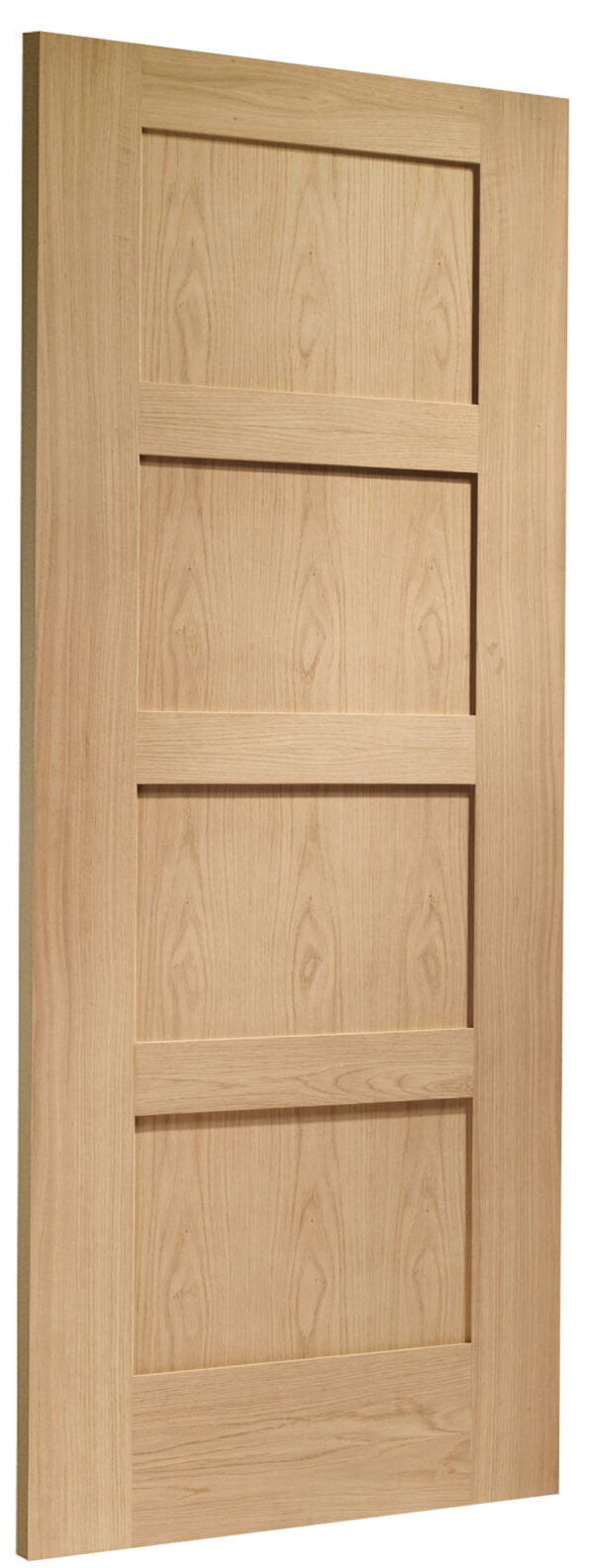 Internal Oak Pre-Finished Shaker 4 Panel Fire Door - Image 2