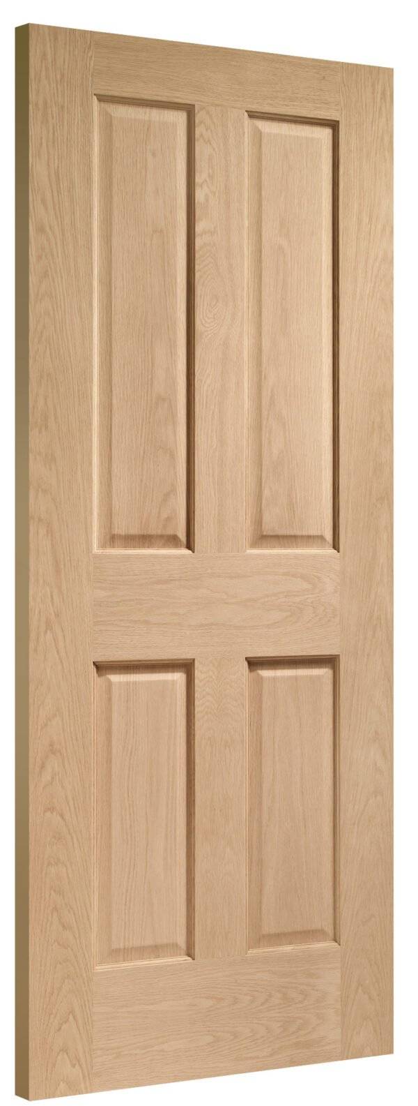 Victorian 4 Panel Pre-Finished Internal Oak Door - Image 2