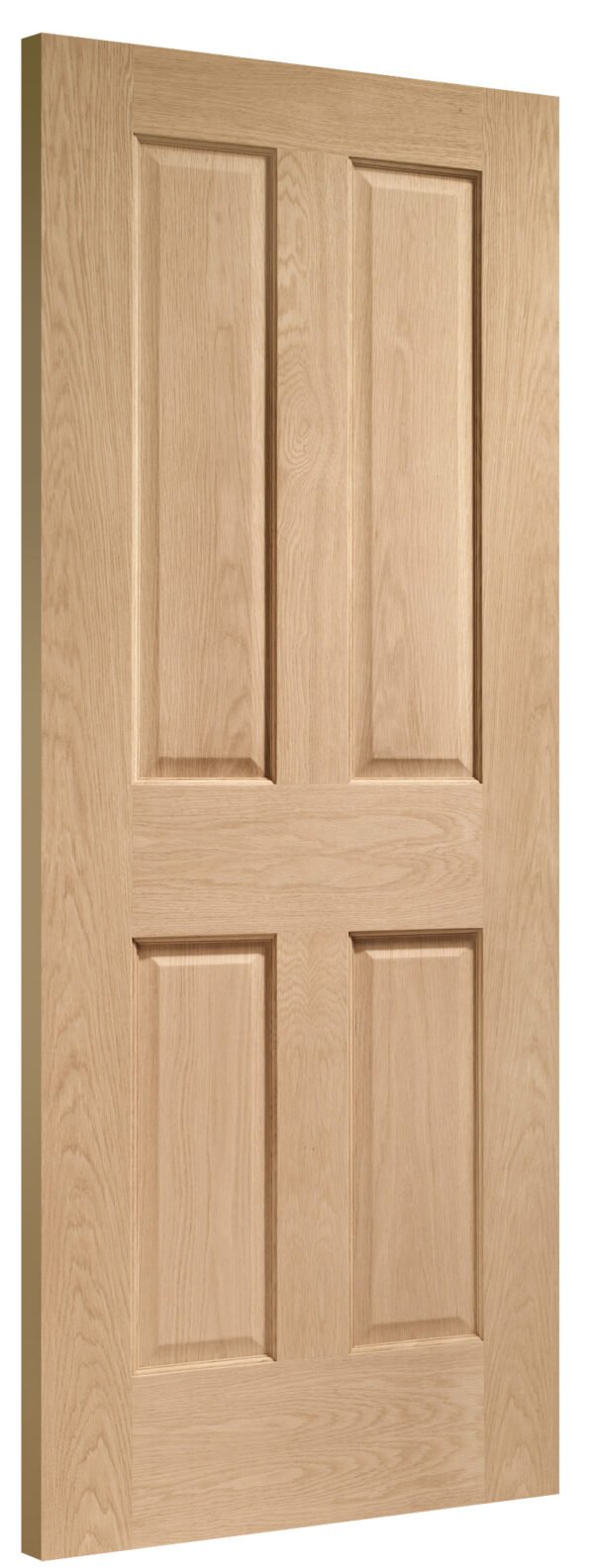 Victorian 4 Panel Pre-Finished Internal Oak Fire Door - Image 2