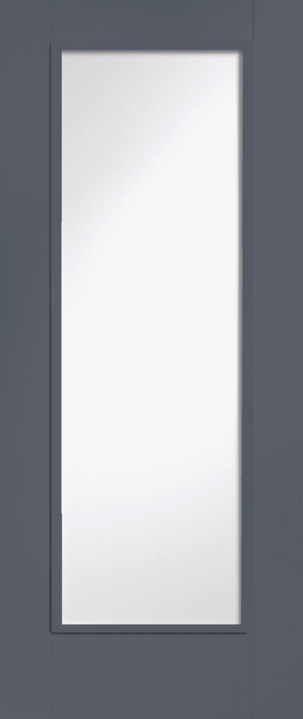 Internal White Primed Pattern 10 Fire Door with Clear Glass - Image 9