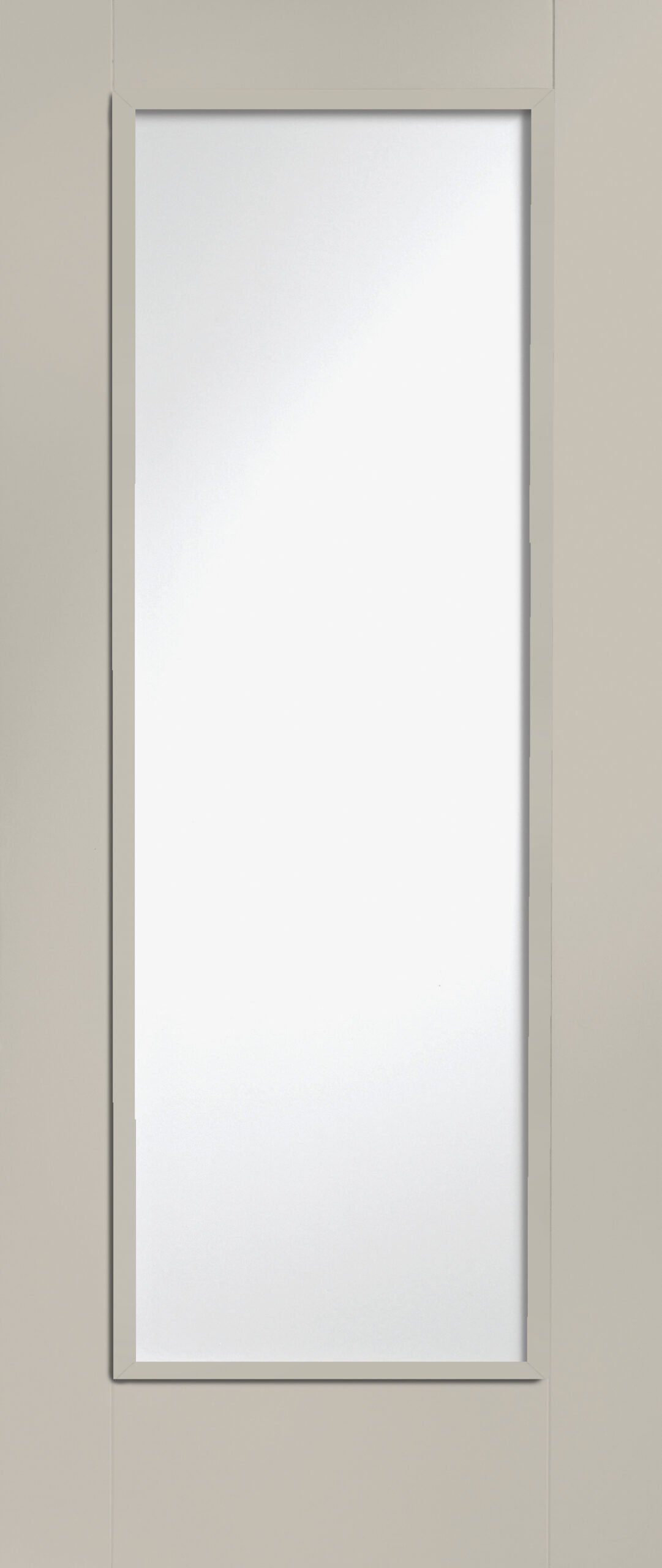 Internal White Primed Pattern 10 Fire Door with Clear Glass – 1981 x 762 x 44 mm, Isabella