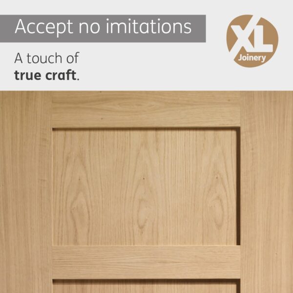 Internal Oak Pre-Finished Shaker 4 Panel Door - Image 5