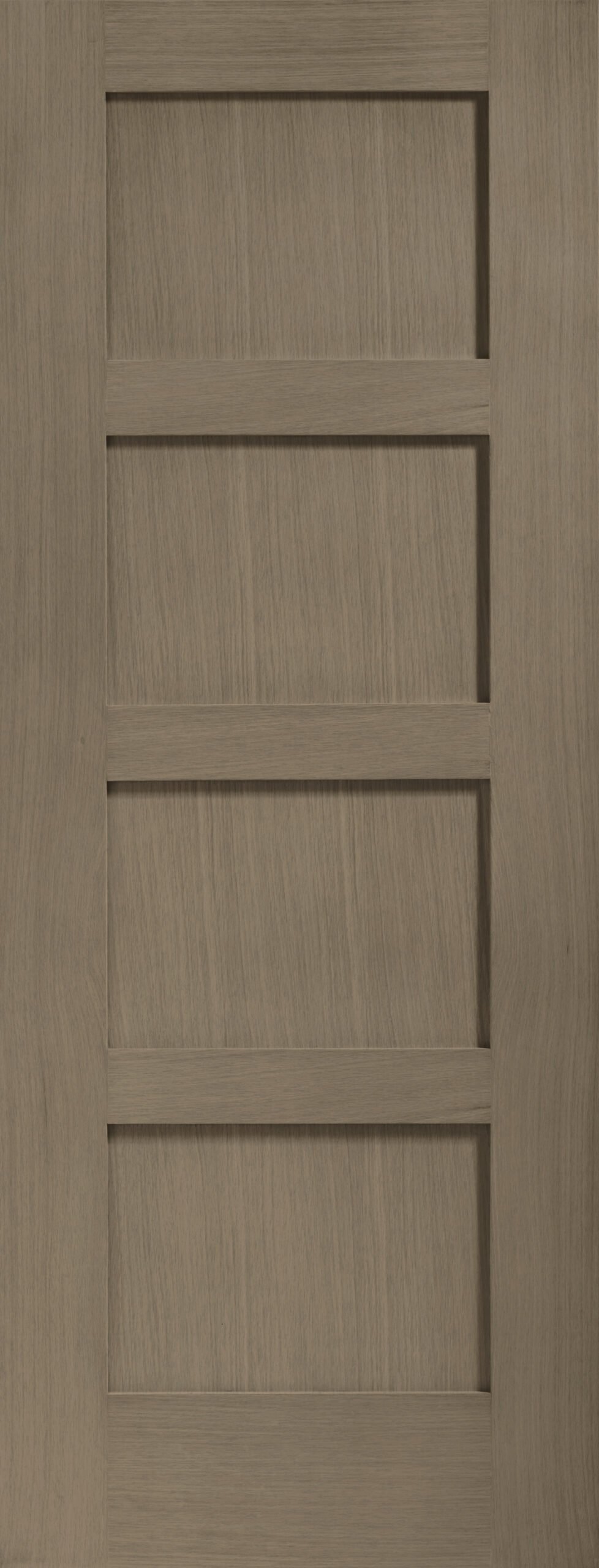 Internal Oak Shaker 4 Panel Door – Cappuccino, 1981 x 762 x 35 mm