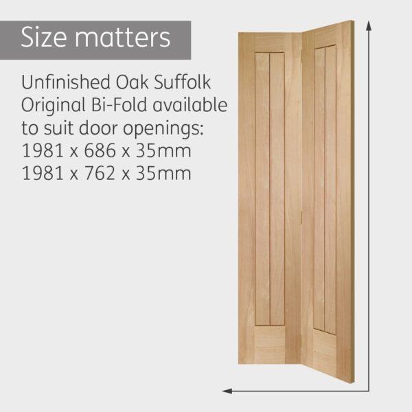 Internal Oak Suffolk Bi-Fold - Image 4