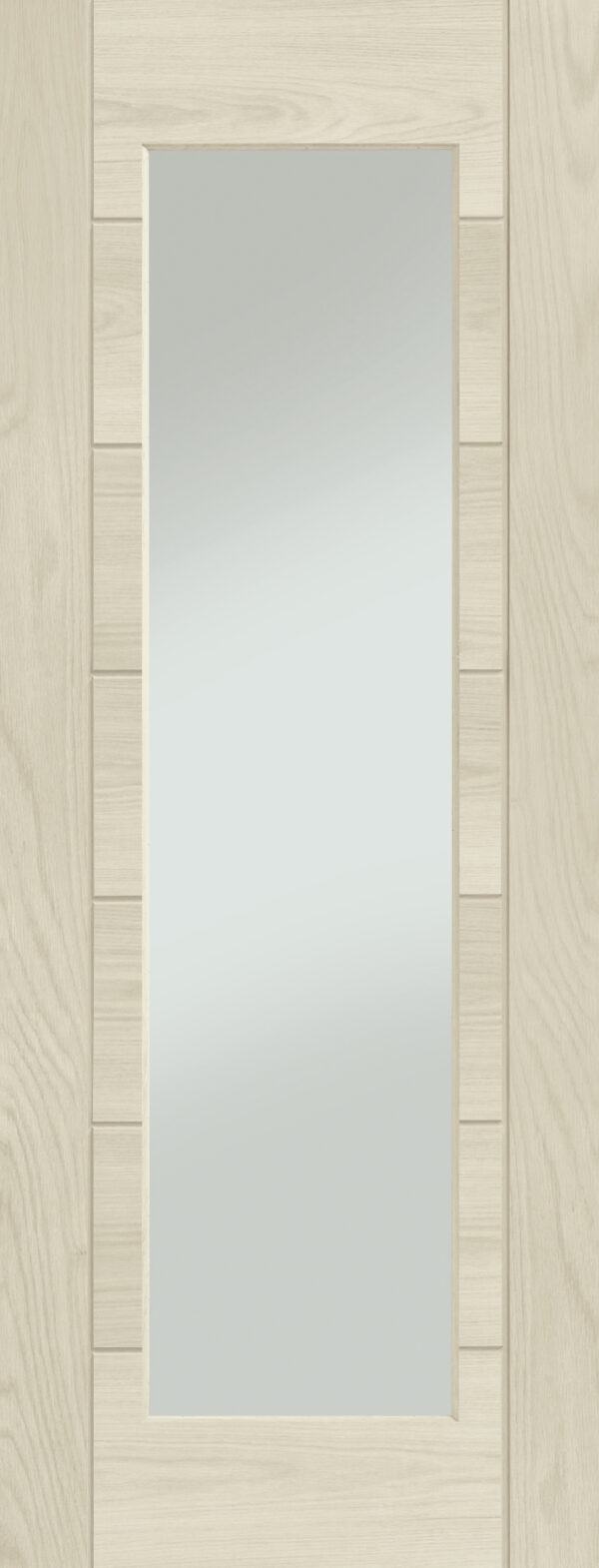 Palermo Original 1 Light Internal Oak Fire Door with Clear Glass (wide) - Image 11