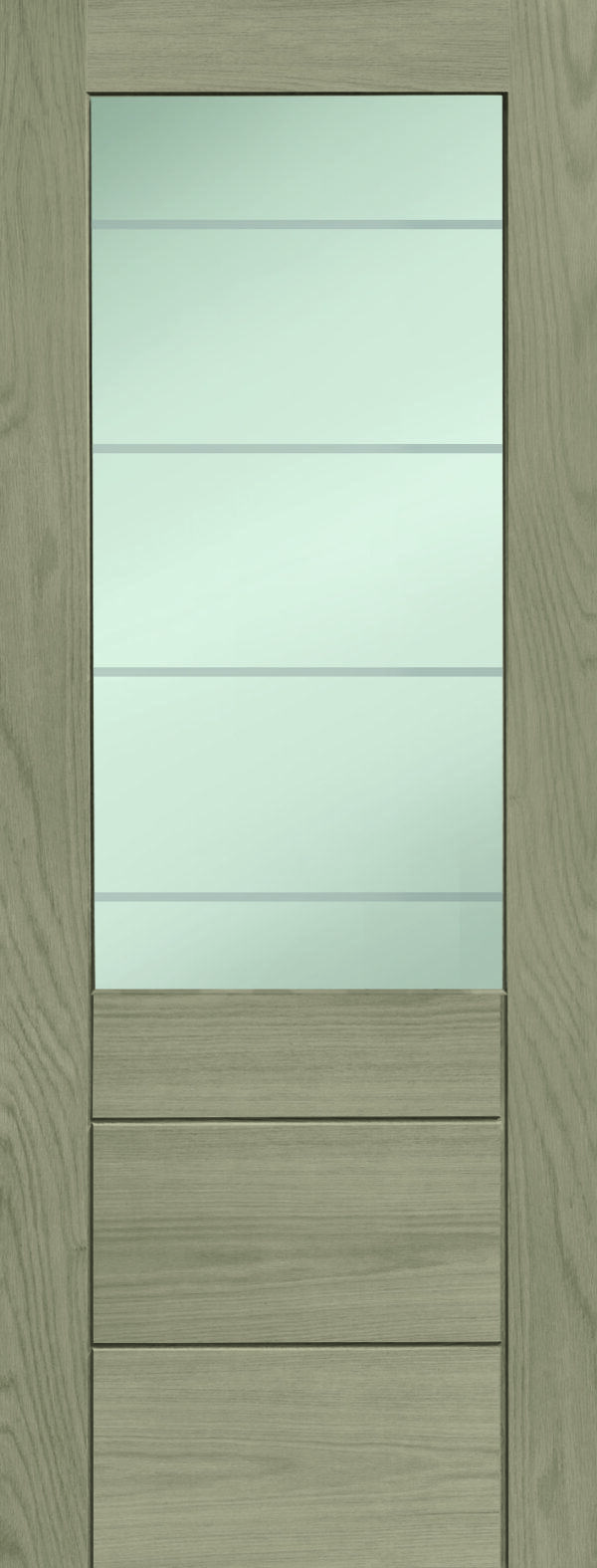 Palermo 2XG Internal Oak Fire Door with Clear Etched Glass - Image 7