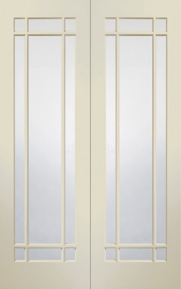 Internal White Primed Cheshire Pair with Clear Glass - Image 9