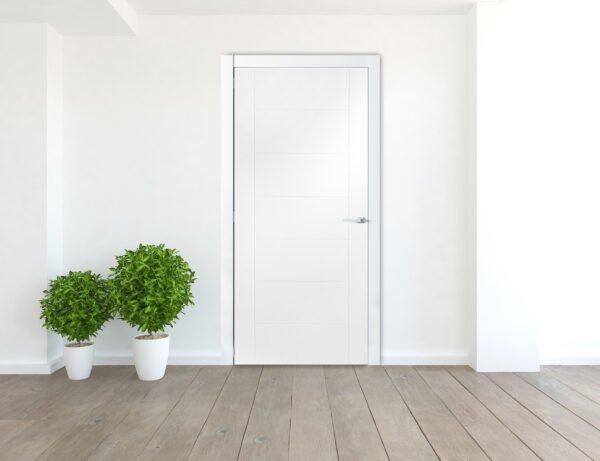 Palermo Internal White Primed Fire Door - Image 4