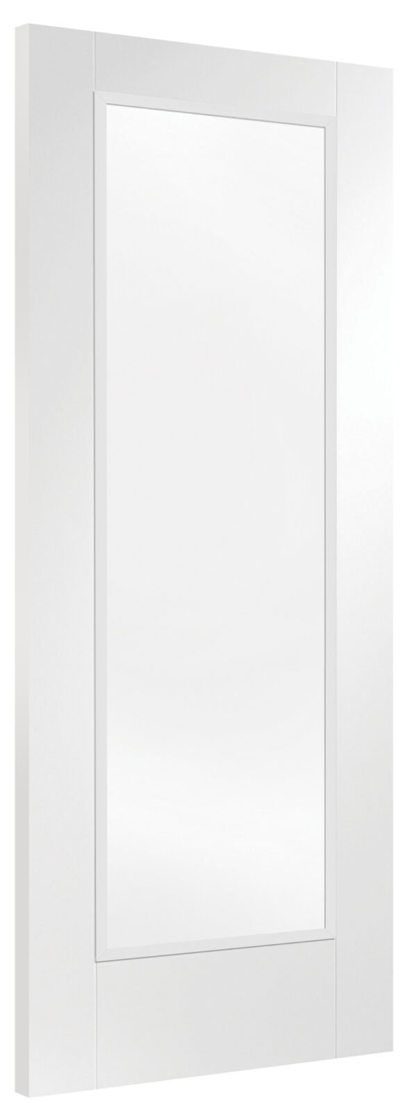 Internal White Primed Pattern 10 Fire Door with Clear Glass - Image 2