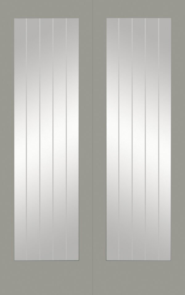 Internal White Primed Suffolk 1L Pair (Clear Etched Glass) - Image 8