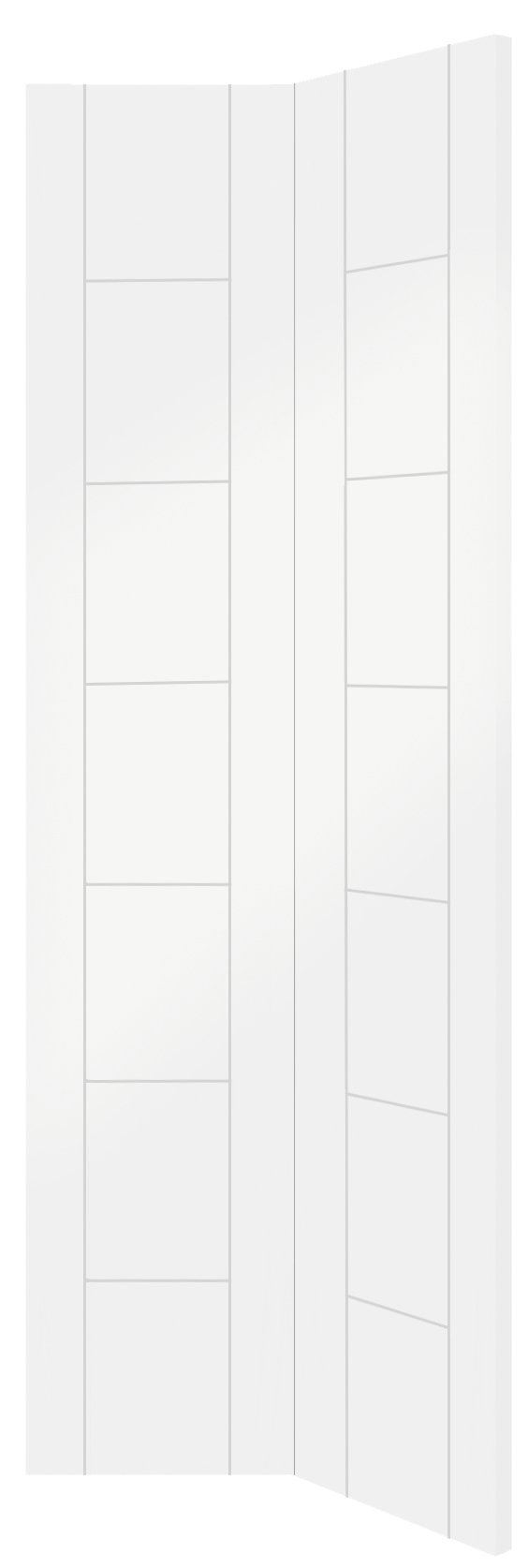 Palermo Internal White Primed Bi-Fold Door – Glacier, 1981 x 686 x 35 mm