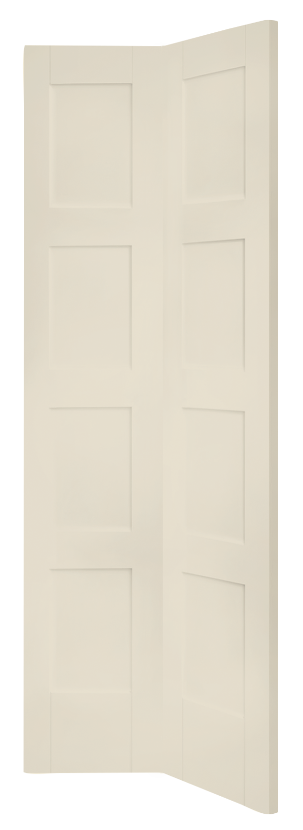 Shaker 4 Panel Bi-Fold Internal White Primed Door - Image 6