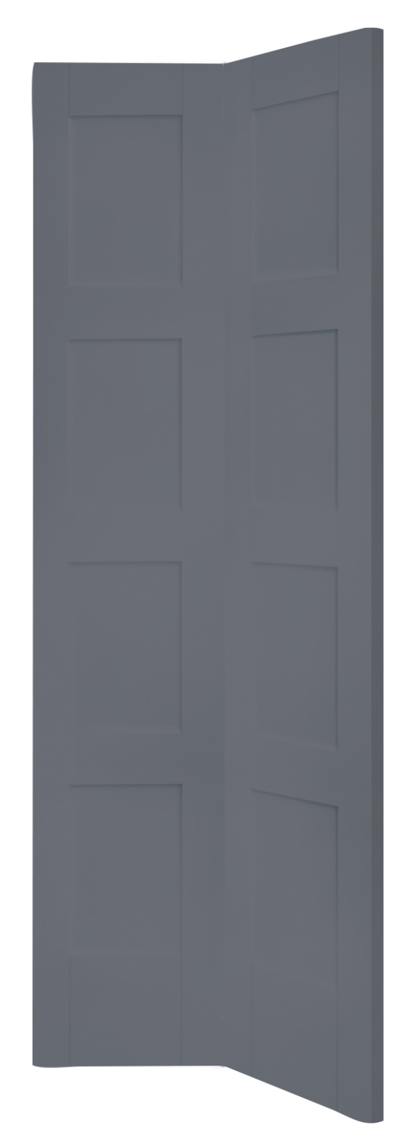 Shaker 4 Panel Bi-Fold Internal White Primed Door - Image 5