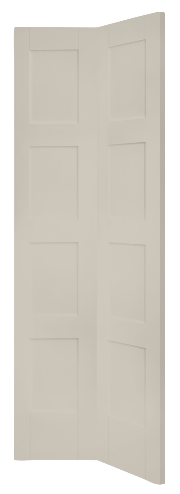 Shaker 4 Panel Bi-Fold Internal White Primed Door - Image 3