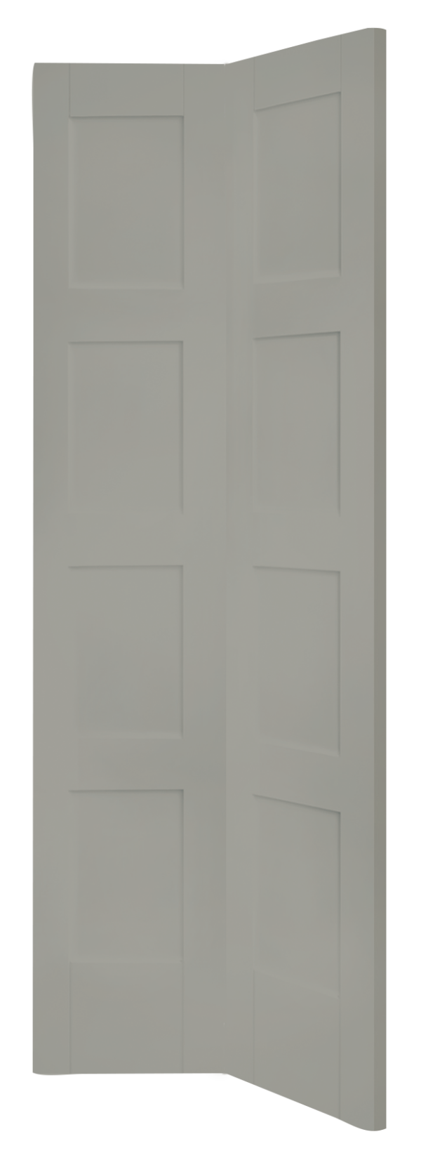 Shaker 4 Panel Bi-Fold Internal White Primed Door - Image 7