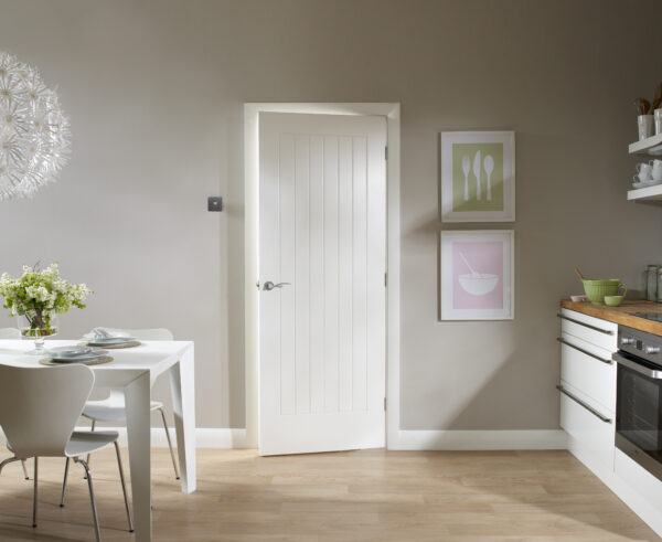 Internal White Primed Suffolk Fire Door - Image 4