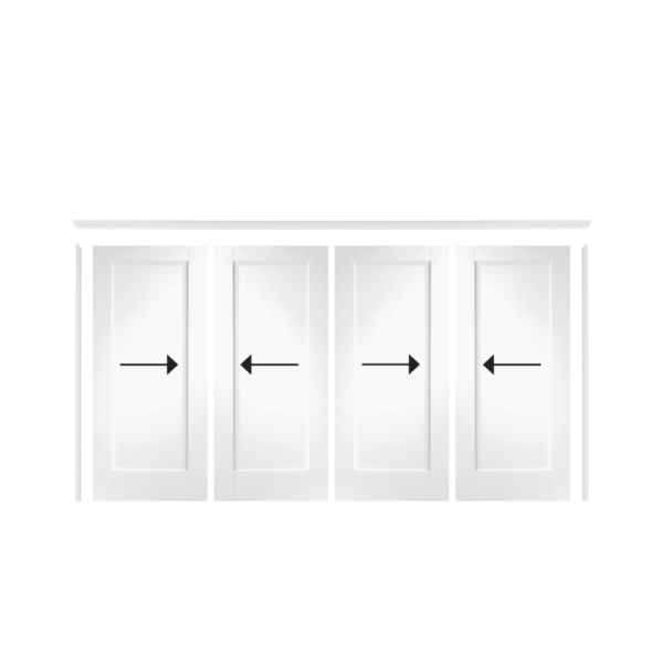 White Primed Door Top Wardrobe Frame System